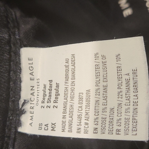 American Eagle dream jeans black with rips - Picture 3 of 7